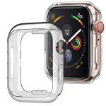 Wholesale Apple Watch Series 6 / SE / 5 / 4 Transparent Ultra-Thin All Around Bumper Protective Case 44MM (Clear)